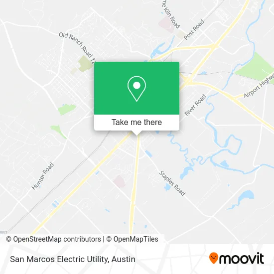 San Marcos Electric Utility map