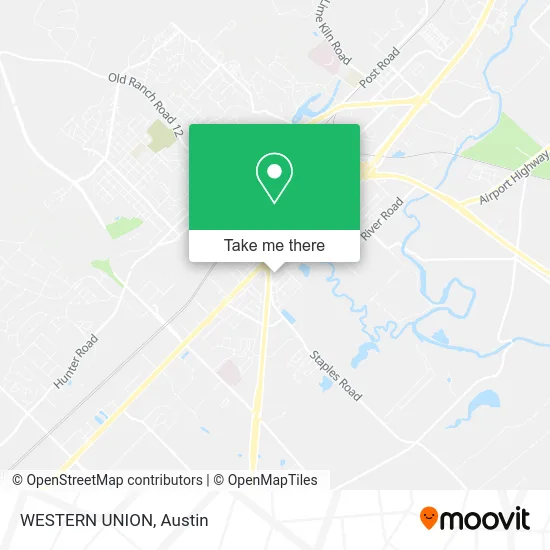WESTERN UNION map
