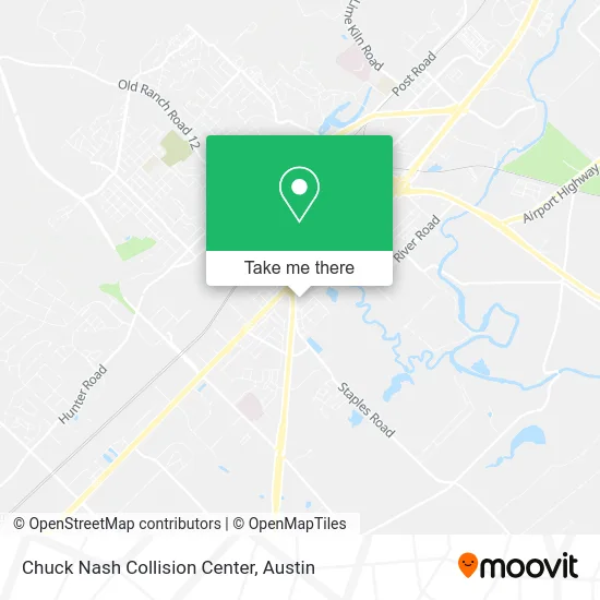 Chuck Nash Collision Center map