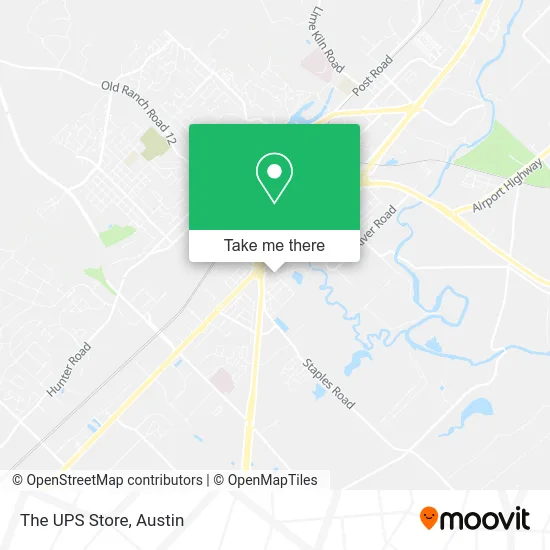 The UPS Store map