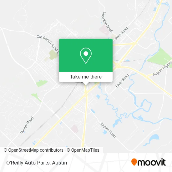 O'Reilly Auto Parts map