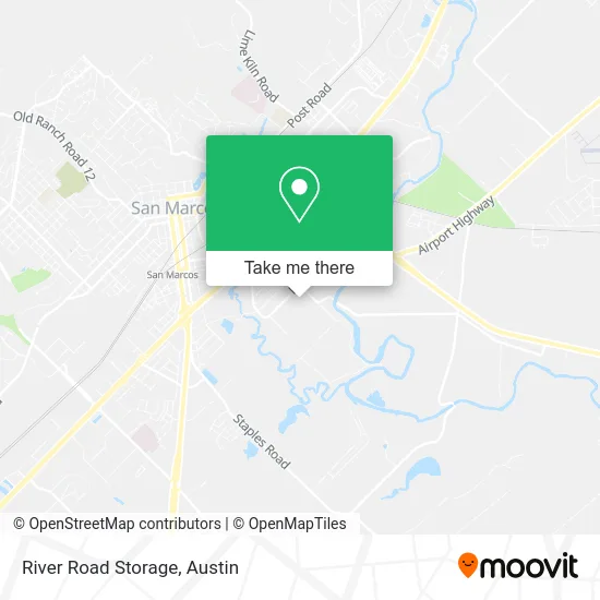 River Road Storage map