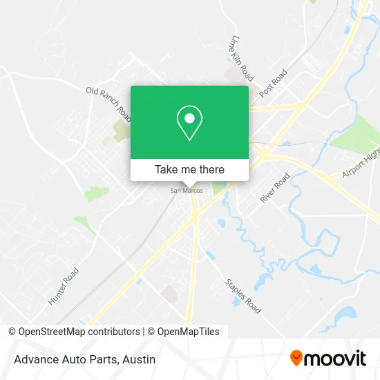 Advance Auto Parts map