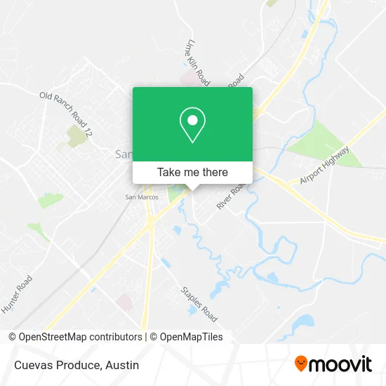 Cuevas Produce map