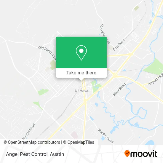 Angel Pest Control map
