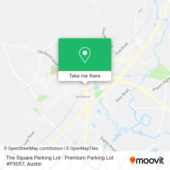 Mapa de The Square Parking Lot - Premium Parking Lot #P3057