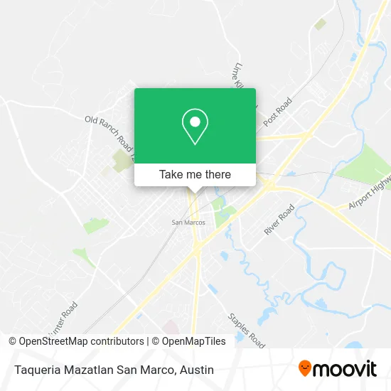 Taqueria Mazatlan San Marco map