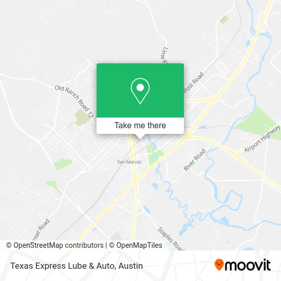 Texas Express Lube & Auto map