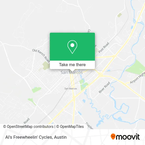 Al's Freewheelin' Cycles map