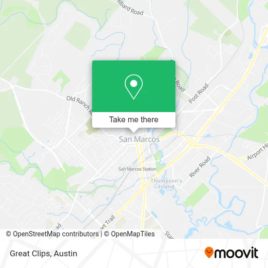 Great Clips map