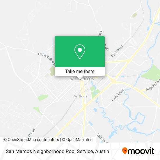 San Marcos Neighborhood Pool Service map