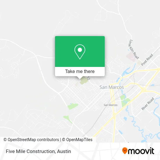 Five Mile Construction map