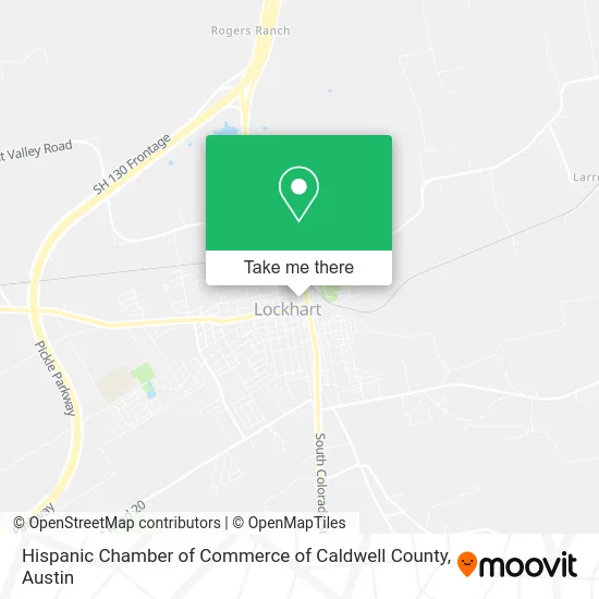 Hispanic Chamber of Commerce of Caldwell County map
