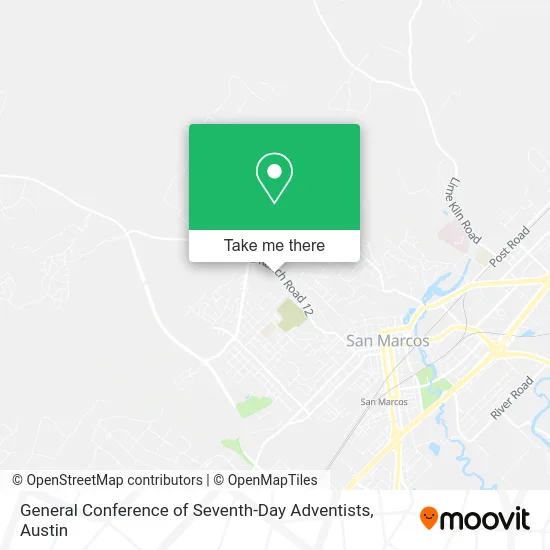 General Conference of Seventh-Day Adventists map