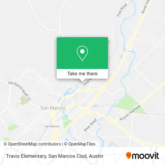 Travis Elementary, San Marcos Cisd map
