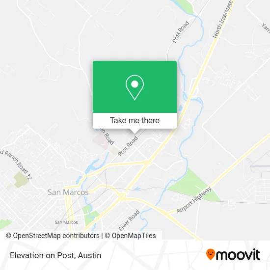 Elevation on Post map