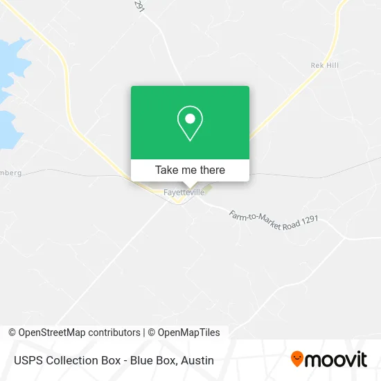 USPS Collection Box - Blue Box map