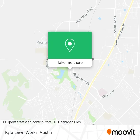Kyle Lawn Works map
