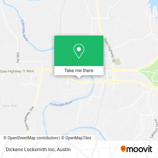 Dickens Locksmith Inc map