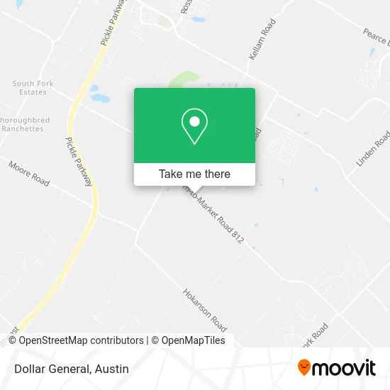 Mapa de Dollar General