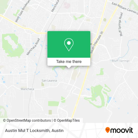 Austin Mul T Locksmith map