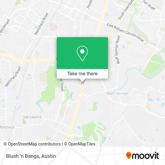 Blush 'n Bangs map