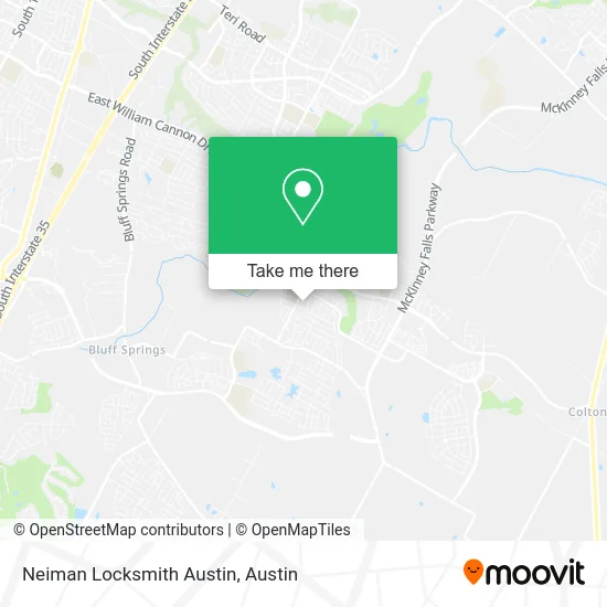 Neiman Locksmith Austin map