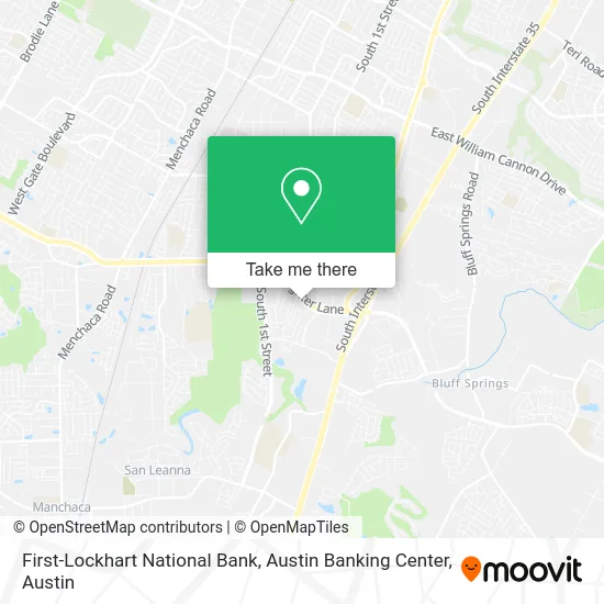 First-Lockhart National Bank, Austin Banking Center map