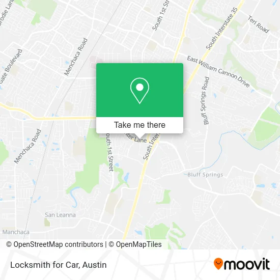 Locksmith for Car map
