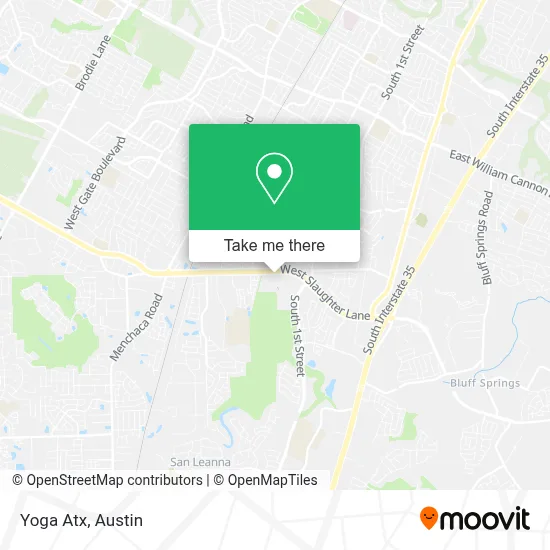 Yoga Atx map