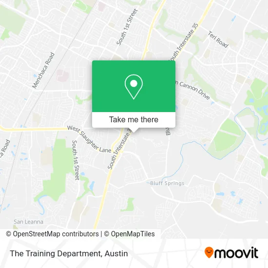 The Training Department map
