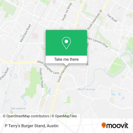 P Terry's Burger Stand map