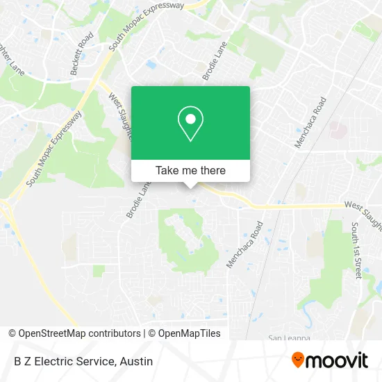 B Z Electric Service map