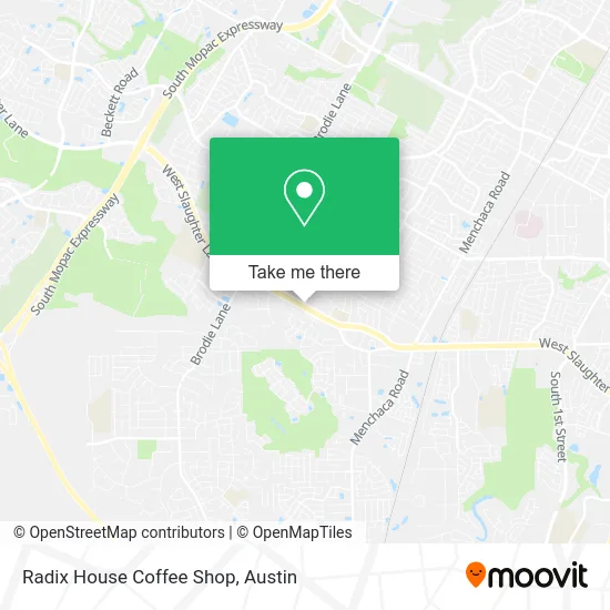 Radix House Coffee Shop map