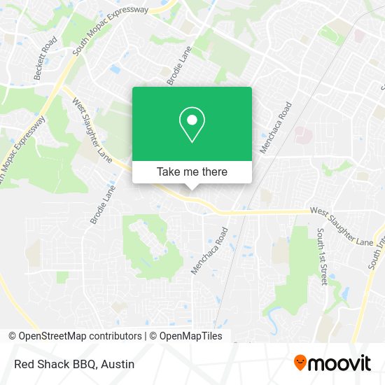 Red Shack BBQ map