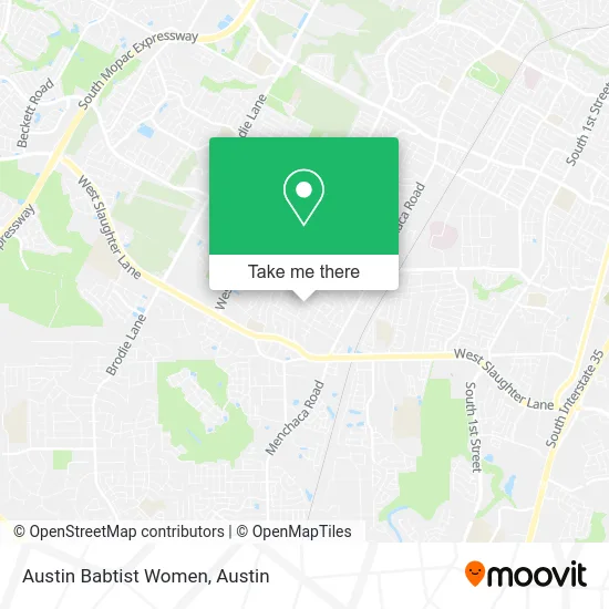 Austin Babtist Women map