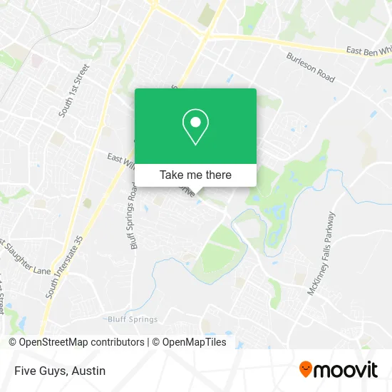 Five Guys map