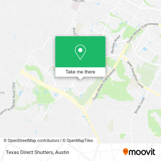 Texas Direct Shutters map