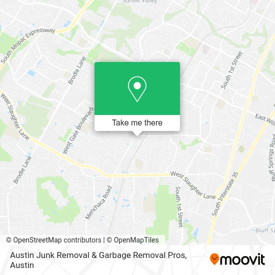 Austin Junk Removal & Garbage Removal Pros map