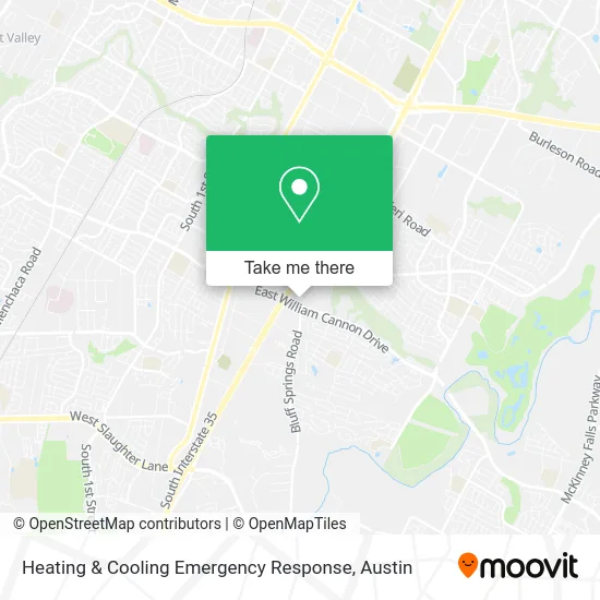 Heating & Cooling Emergency Response map