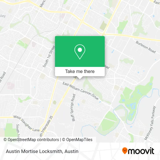 Austin Mortise Locksmith map