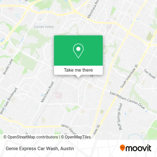 Genie Express Car Wash map