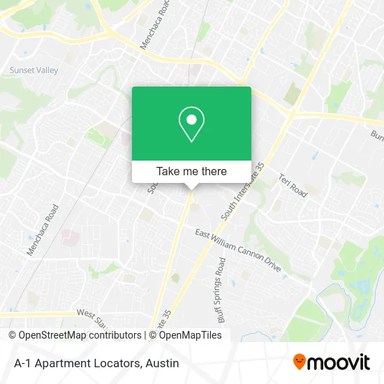 A-1 Apartment Locators map