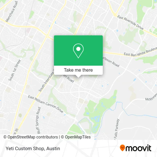 Yeti Custom Shop map
