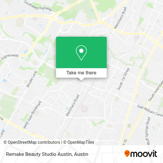 Remake Beauty Studio Austin map
