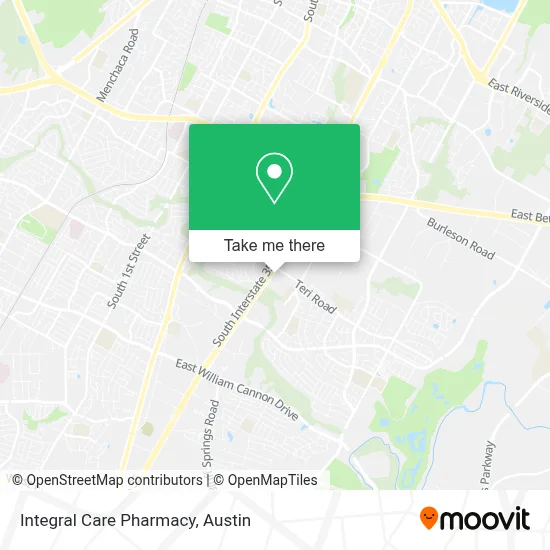 Integral Care Pharmacy map