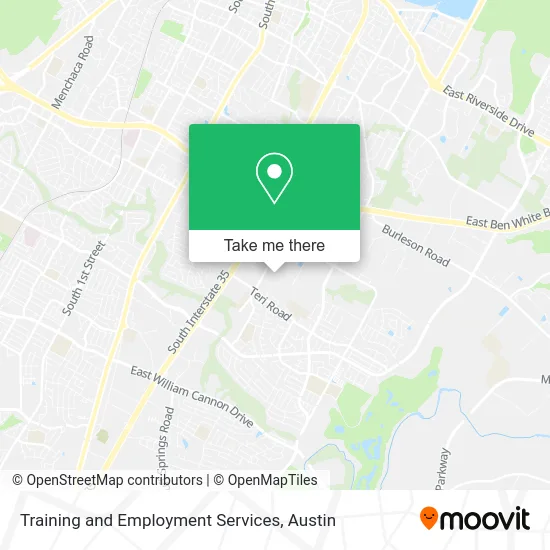 Training and Employment Services map