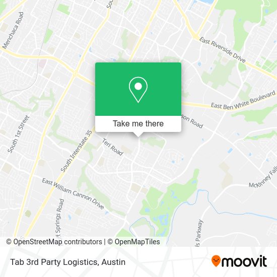 Tab 3rd Party Logistics map