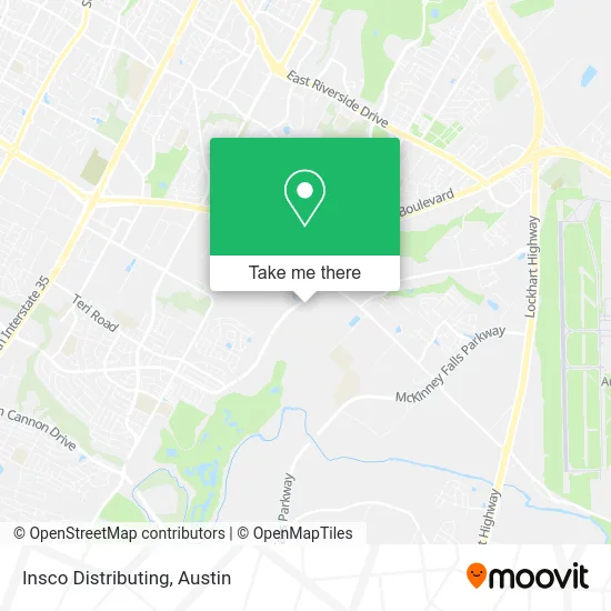 Insco Distributing map