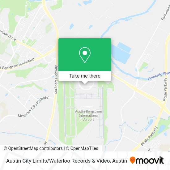 Austin City Limits / Waterloo Records & Video map